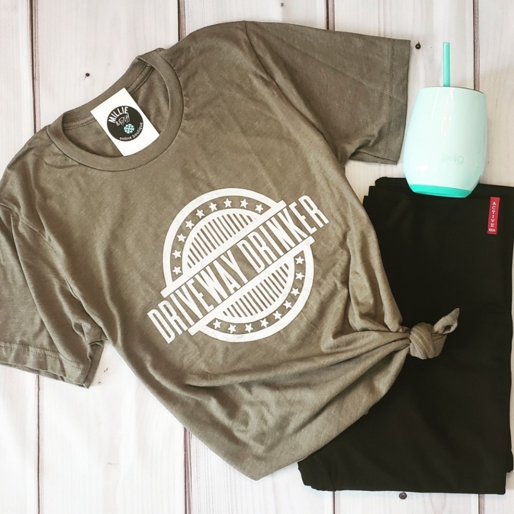 NWT Driveway Drinker Tshirt
